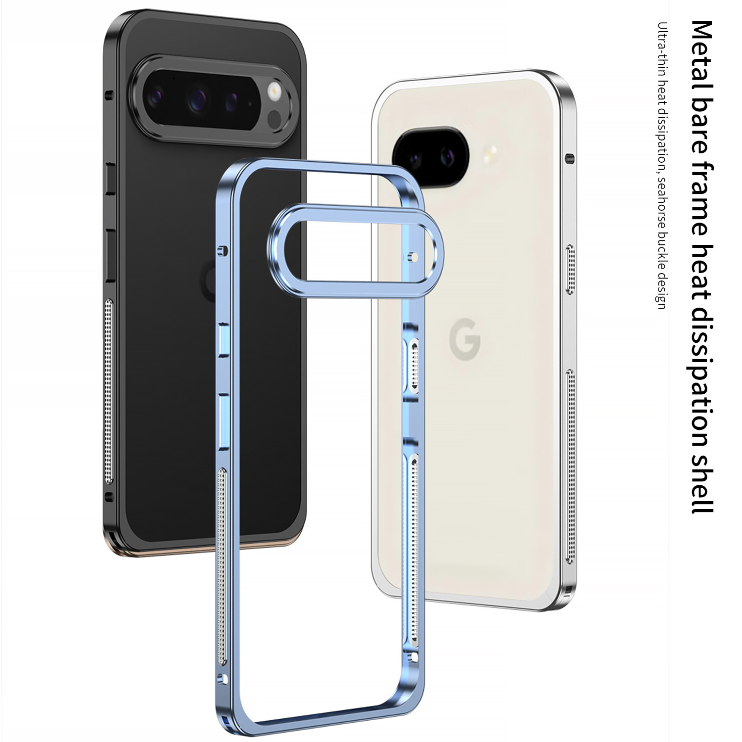 Metal Bumper Aluminum Frame Case - Carcasa Rígida Ultrafina con Marco de