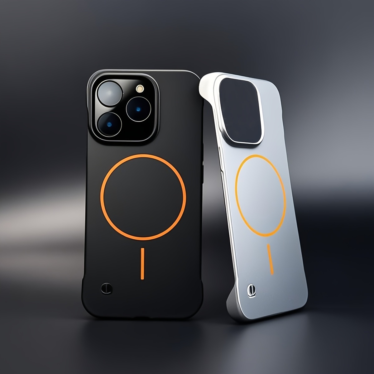 Ultra Thin Frameless Phone Cover - Funda de teléfono de carga inalámbrica