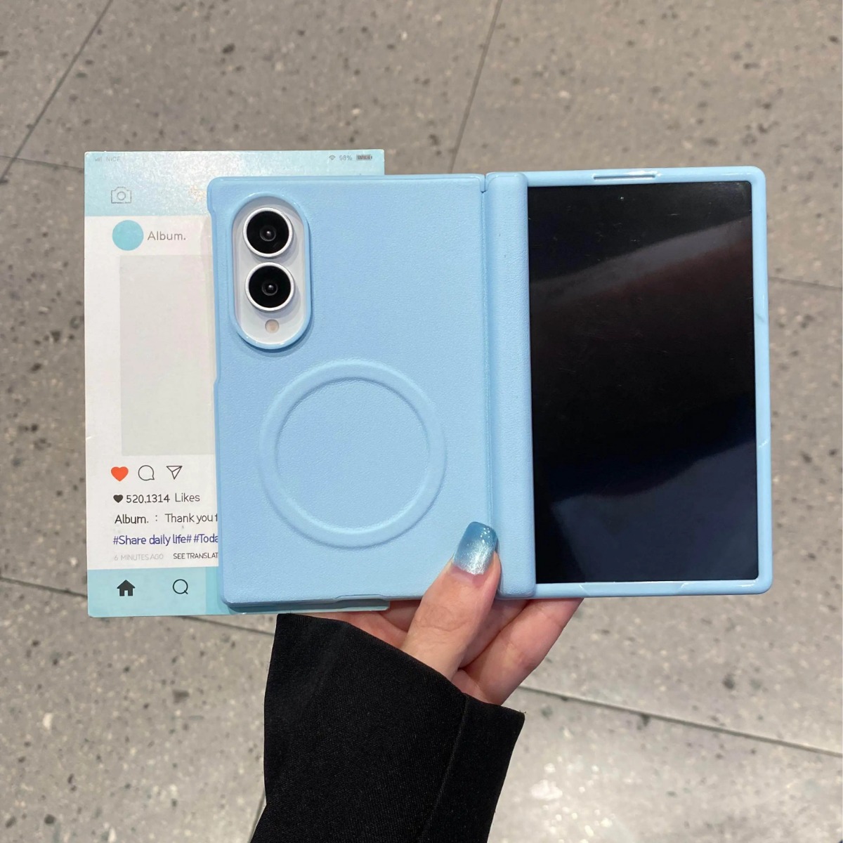 Screen Protectors - Funda de cuero mate de color