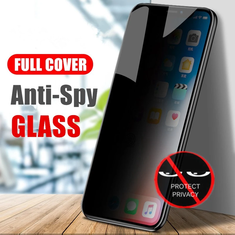 Anti Spy Privacy Glass Case - Protector de pantalla antiespía para Iphone