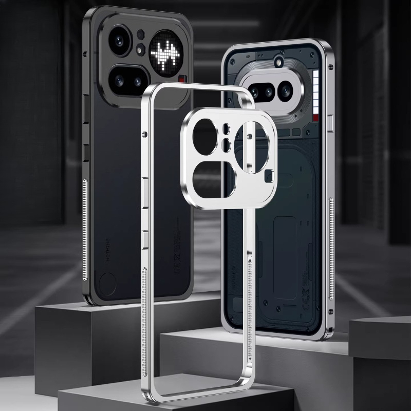Metal Bumper Aluminum Frame Case - Funda protectora de metal desmontable para