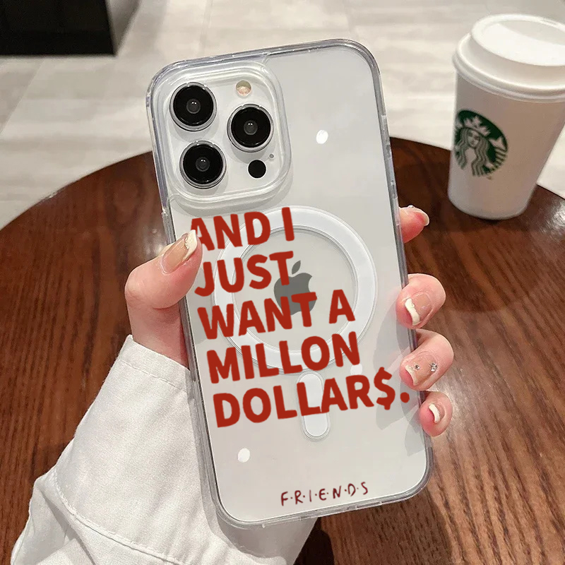 Clear Shockproof Bumper Case - Funda con frases abstractas a la