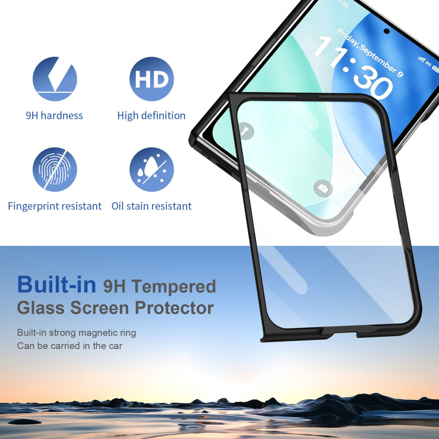 Funda para iPhone DUO, compati - Screen Protectors reseña y precio