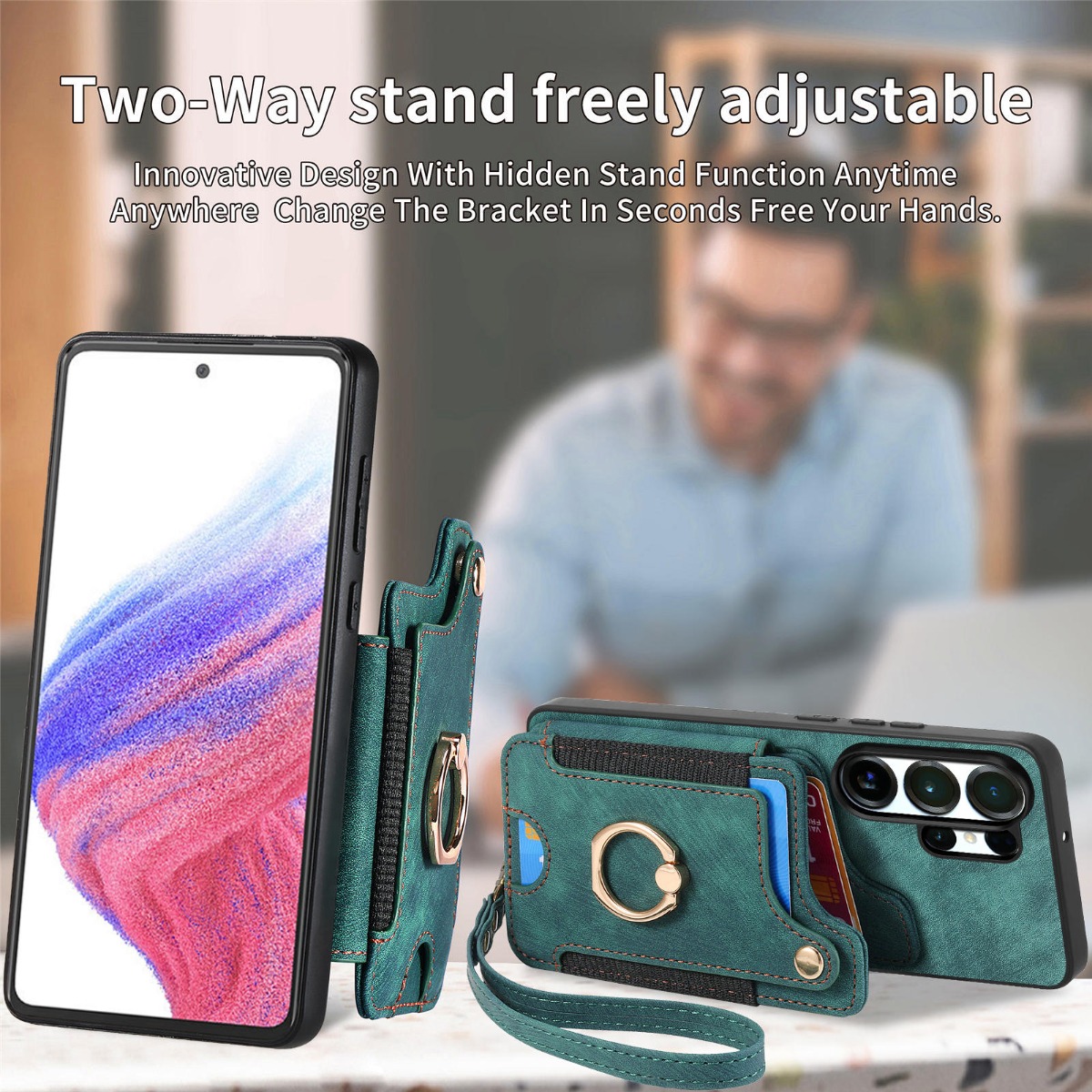 Funda para Teléfono Samsung S2 - Leather Wallet Card Holder Phone Cover reseña y precio