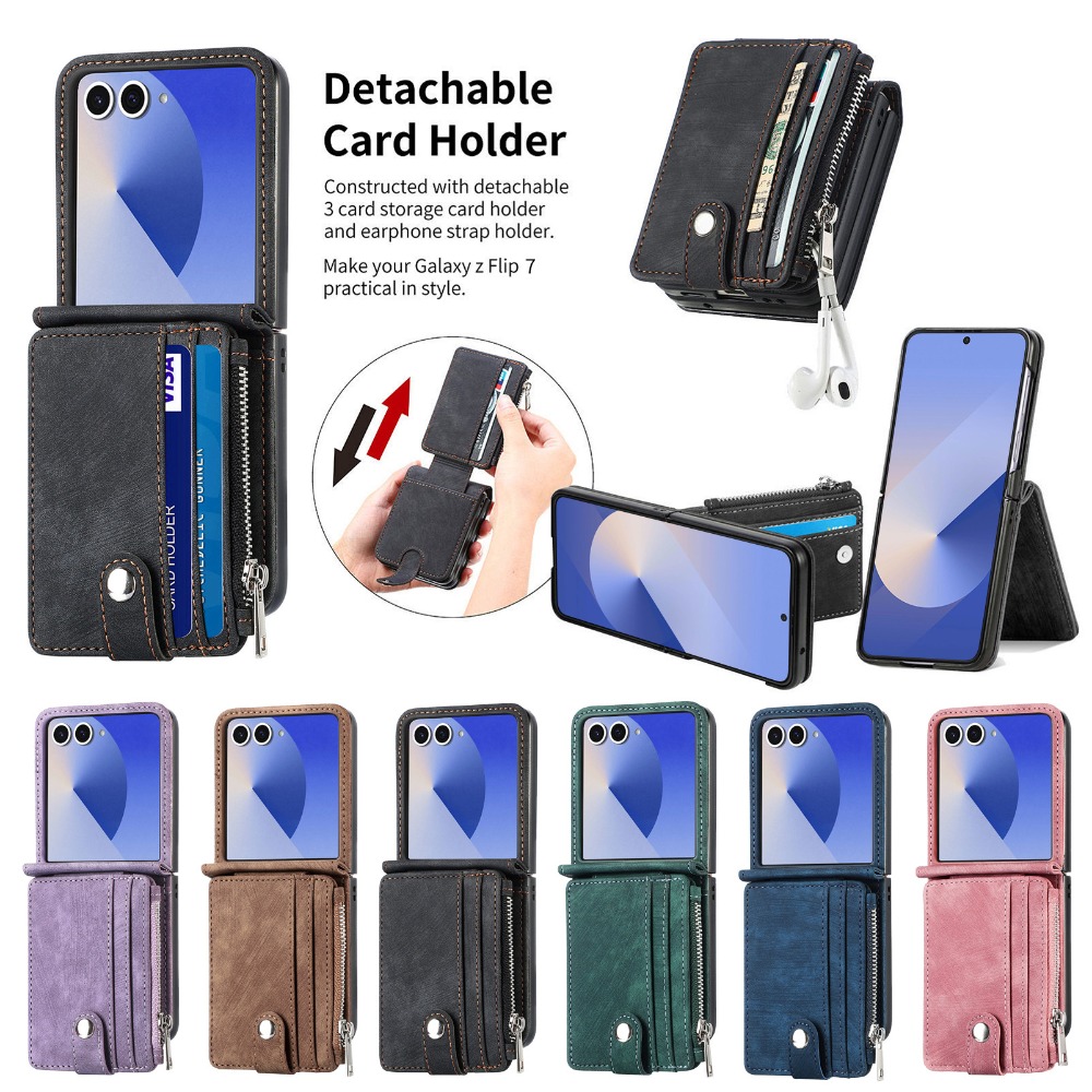 Funda de teléfono tipo billete - Leather Wallet Card Holder Phone Cover reseña y precio