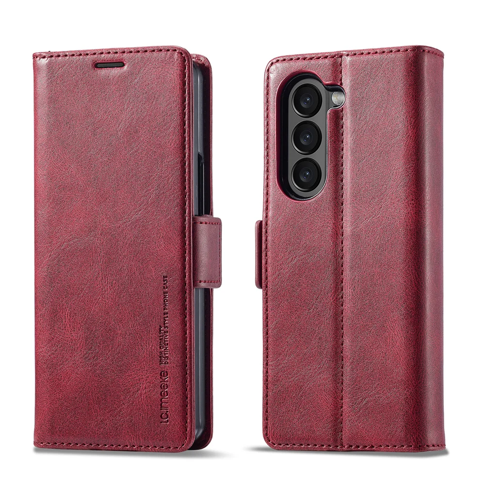 Funda de cuero tipo billetera  - Leather Wallet Card Holder Phone Cover reseña y precio