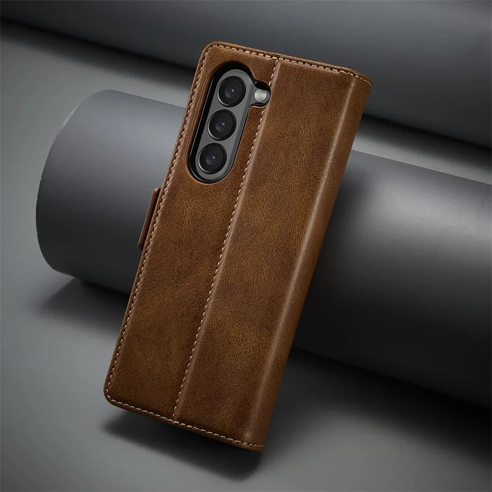 Funda de cuero tipo billetera  - Leather Wallet Card Holder Phone Cover reseña y precio