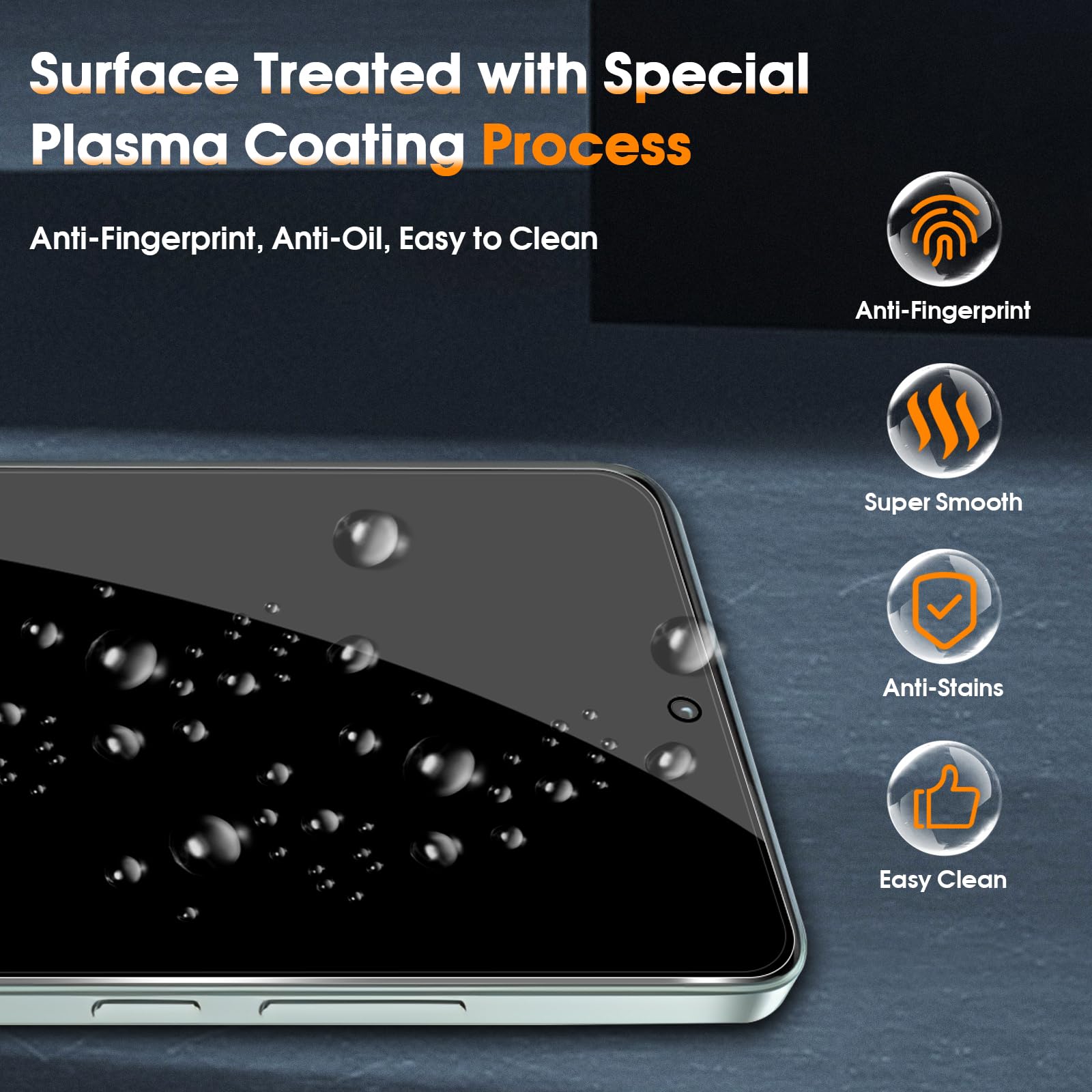 Protector de pantalla antiespí - Anti Spy Privacy Glass Case reseña y precio