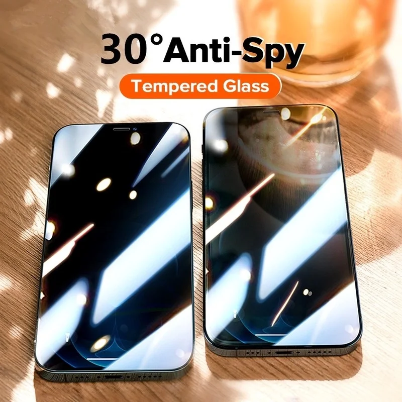 Funda de vidrio templado anti- - Anti Spy Privacy Glass Case reseña y precio