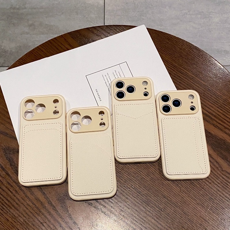 Funda de cuero PU para teléfon - Leather Wallet Card Holder Phone Cover reseña y precio