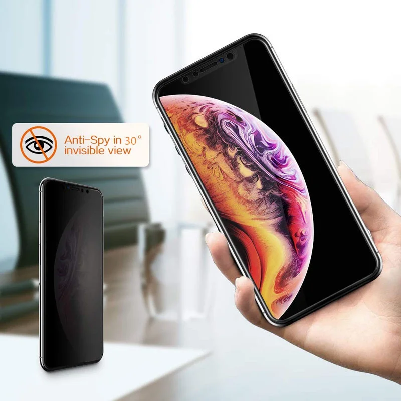 Funda protectora de pantalla d - Anti Spy Privacy Glass Case reseña y precio