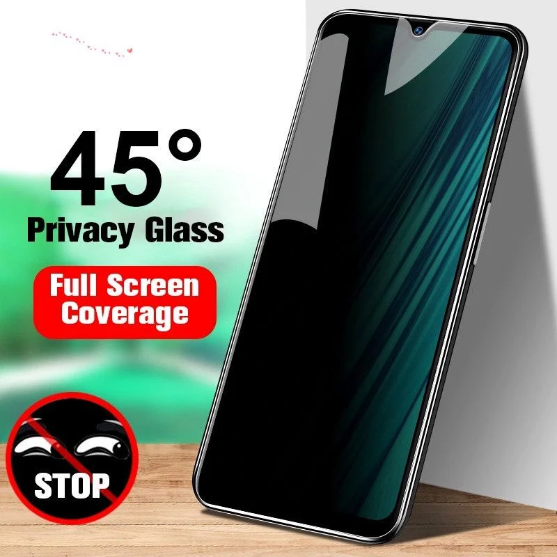 Funda de vidrio templado antie - Anti Spy Privacy Glass Case reseña y precio